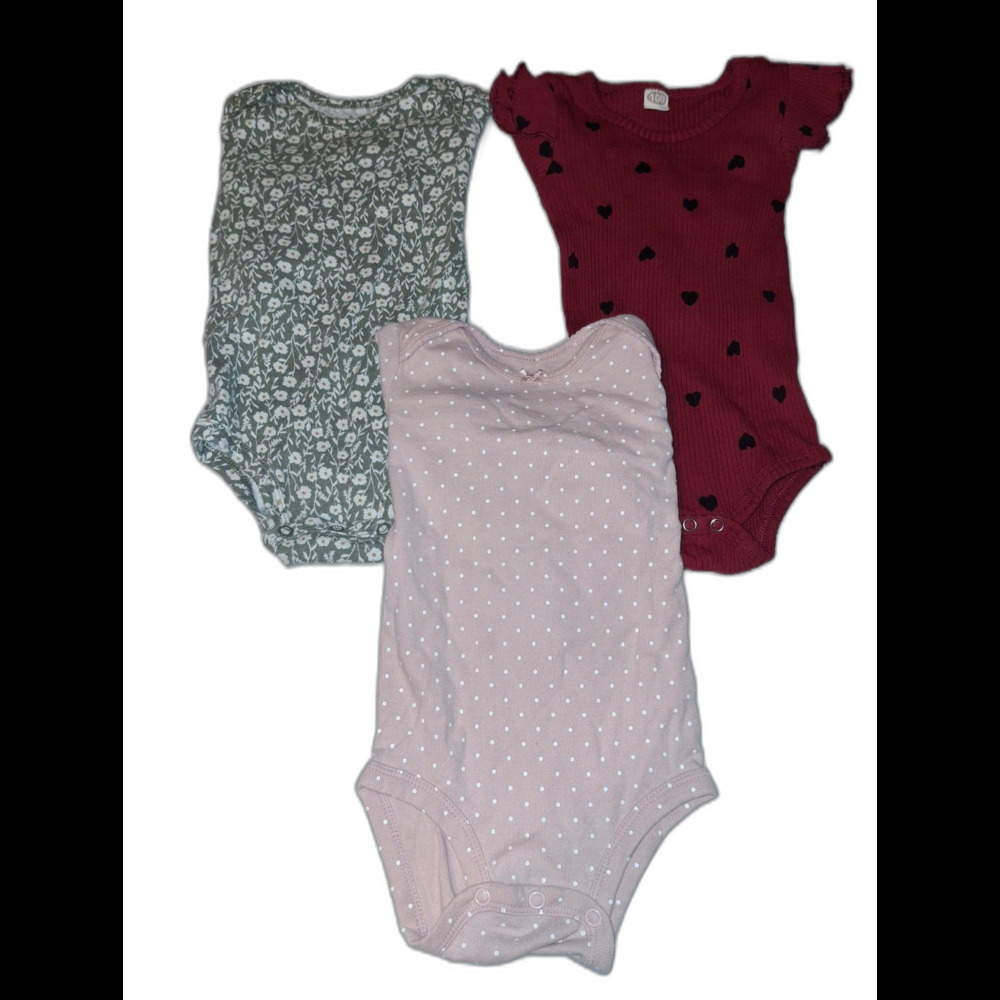 Girls 12M 3pc Clothes Lot Mix, Long Sleeve, All Season, Multi Color